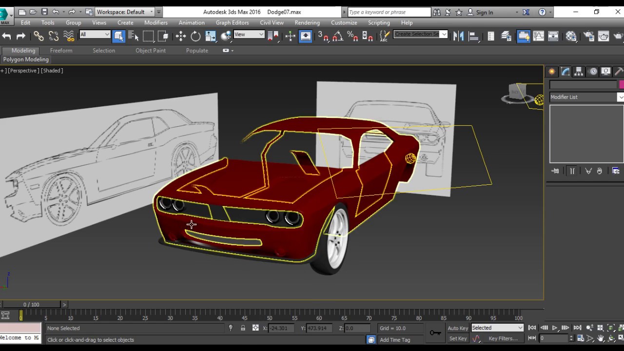 3ds Max Car Modeling